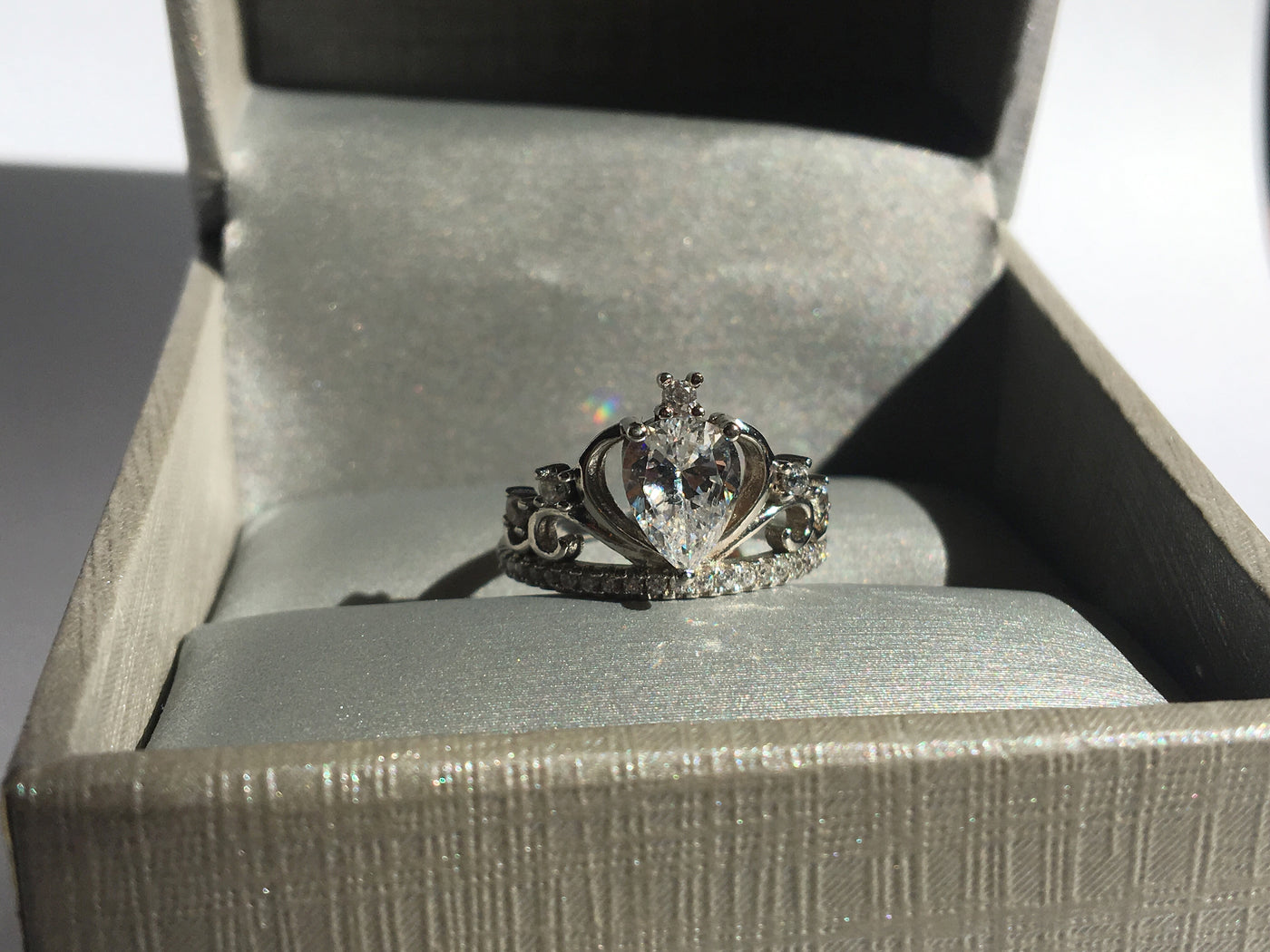 Tiara Shaped Sterling Silver "Kingdom" Ring