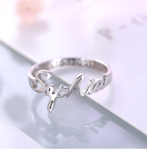 Personalized Name Ring with Engraving