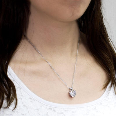 Heart Shaped Sterling Silver "Endearment" Necklace